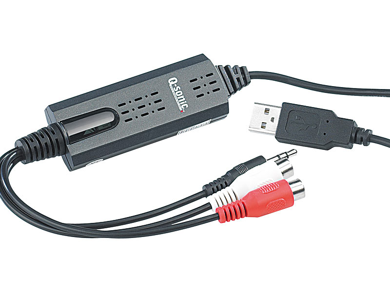 ; USB-Plattenspieler mit Kassetten-Deck 
