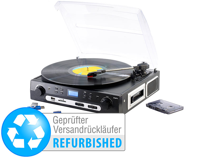 Schallplatten und Kassettendigitalisierer Direkte Umwandlung//ohne PC//USB