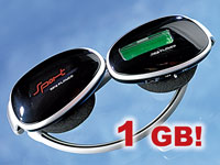 Q-Sonic Sport-Kopfhörer mit eingebautem MP3-Player 1GB