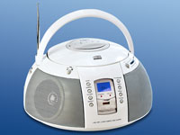 Q-Sonic Tragbare HiFi-Anlage mit USB-MP3-Player (CD, Radio)