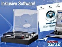 Q-Sonic USB-Plattenspieler mit Bearbeitungssoftware (refurbished)