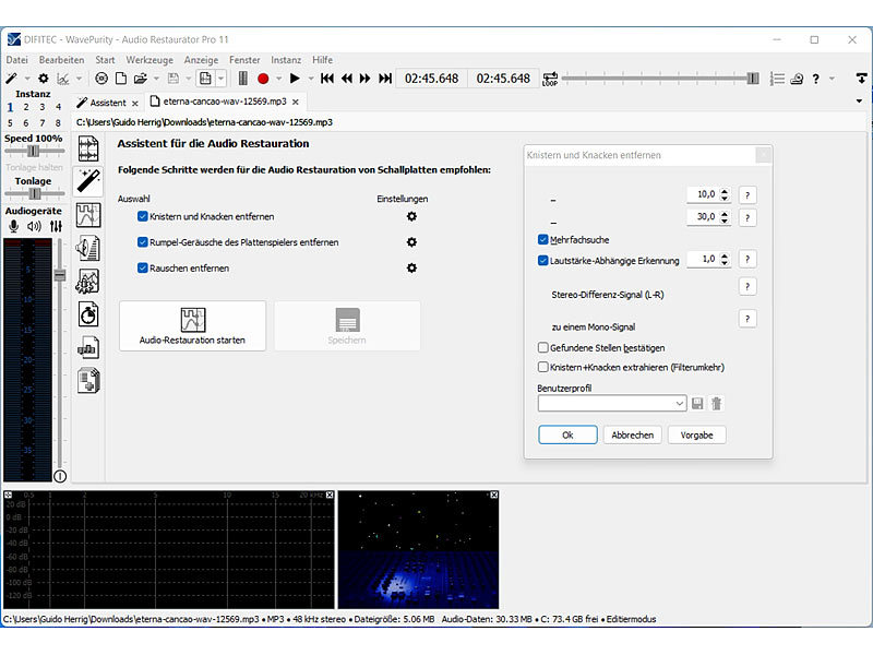 ; USB-Plattenspieler mit Kassetten-Deck USB-Plattenspieler mit Kassetten-Deck 