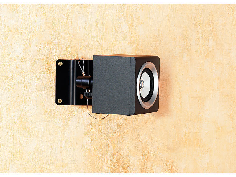 ; Boxenwandhalter, Boxen-WandhalterWandhalter für KompaktlautsprecherHeimkino HiFi-Speaker Wand-HalterUniversal Lautsprecherboxen Wand-Halter für HiFi-AnlagenLautsprecherhalterLautsprecherhalterungenHiFi-Boxen-HalterungenWandlautsprecher-Halter 
