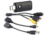 Q-Sonic Video-Grabber VG-400 zum Video-Digitalisieren, für Android & PC; USB-Video-Grabber