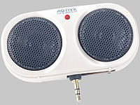 Q-Sonic Portabler Aktiv-Stereo-Lautsprecher weiß