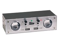 Q-Sonic Einbaulautsprecher mit USB-/Audio-Terminal silber