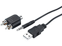 Q-Sonic Audio-Digitalisierer & MP3-Recorder "AD-330 USB"; USB-Plattenspieler mit Kassetten-Deck USB-Plattenspieler mit Kassetten-Deck USB-Plattenspieler mit Kassetten-Deck 