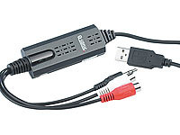 Q-Sonic Audio-Digitalisierer & MP3-Recorder "AD-320 USB"; USB-Plattenspieler mit Kassetten-Deck 