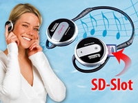 Q-Sonic Wireless Sport-MP3-Player mit SD-Cardslot