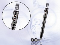 Q-Sonic MP3-Kugelschreiber mit Voicerecorder