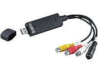 Q-Sonic USB-Video-Digitalisierer inklusive Software (refurbished); USB-Plattenspieler mit Kassetten-Deck 