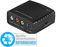 Q-Sonic USB-Video-Grabber VG310 zum Video-Digitalisieren (Versandrückläufer); USB-Plattenspieler mit Kassetten-Deck 