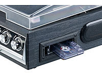 ; USB-Plattenspieler mit Kassetten-Deck 